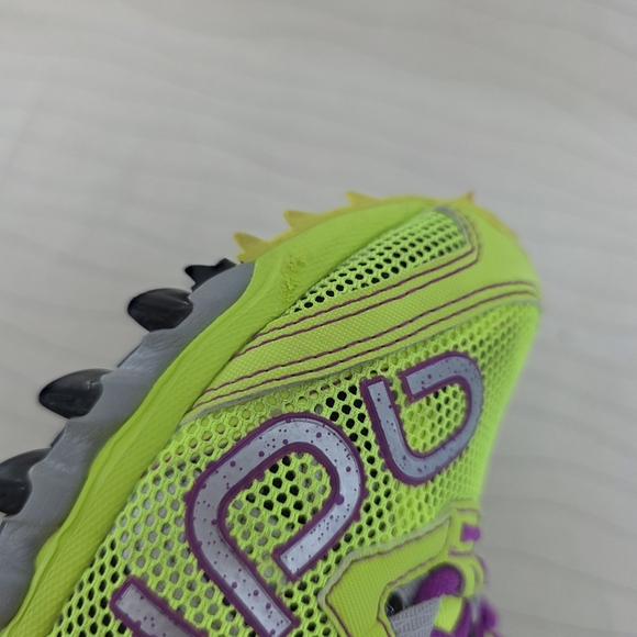 Adidas Womens Vigor TR Black Neon Yellow Purple Trail Running Shoes G66615 Sz 10 - Picture 11 of 15